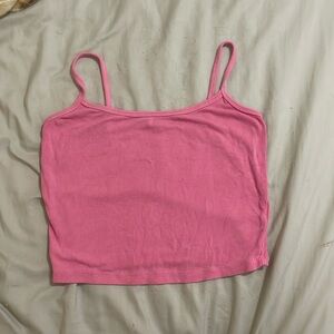 5/$10 pink cropped tank top